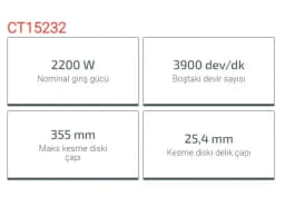 Crown Profil Kesme 2200W Ct15232