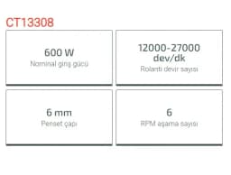 Crown Kalıpçı Taşlama-Kısa 600W Ct13308