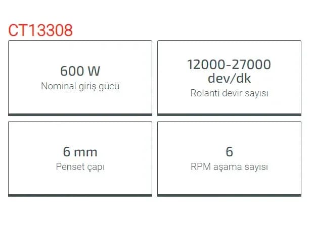 Crown Kalıpçı Taşlama-Kısa 600W Ct13308