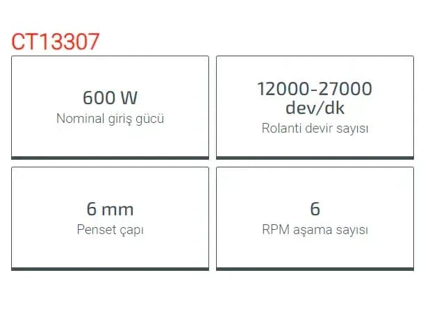 Crown Kalıpçı Taşlama-Uzun 600W Ct13307