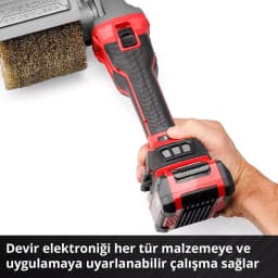 Einhell TP-BR 18/32 Li BL - Solo, Akülü Zımpara Rulosu Tek Akülü 2.5 Ah + Şarj Cihazlı