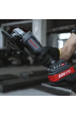 GROGH Kömürsüz Motorlu Akülü Avuç Taşlama Makinesi 20V Solo GRX2055 | Devir Ayarlı Şarjlı Avuç İçi Taşlama