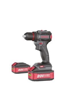 GROGH Kömürsüz Motorlu Şarjlı Matkap Çift Akülü 20V 4Ah GRX2011-4 BMC | Çift Vitesli Akülü Vidalama