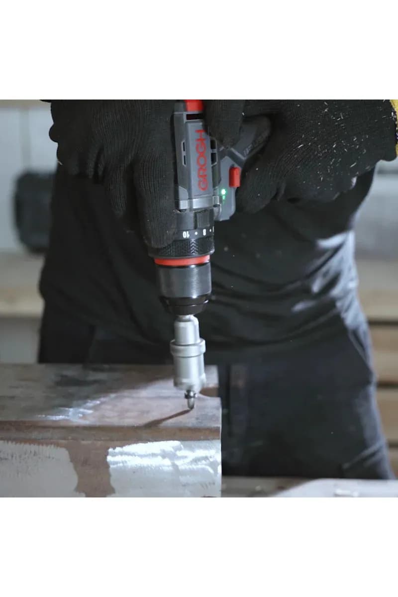 GROGH Kömürsüz Motorlu Şarjlı Darbeli Matkap 16V 2Ah GRX1634-2 BMC | Çift Vitesli Akülü Vidalama