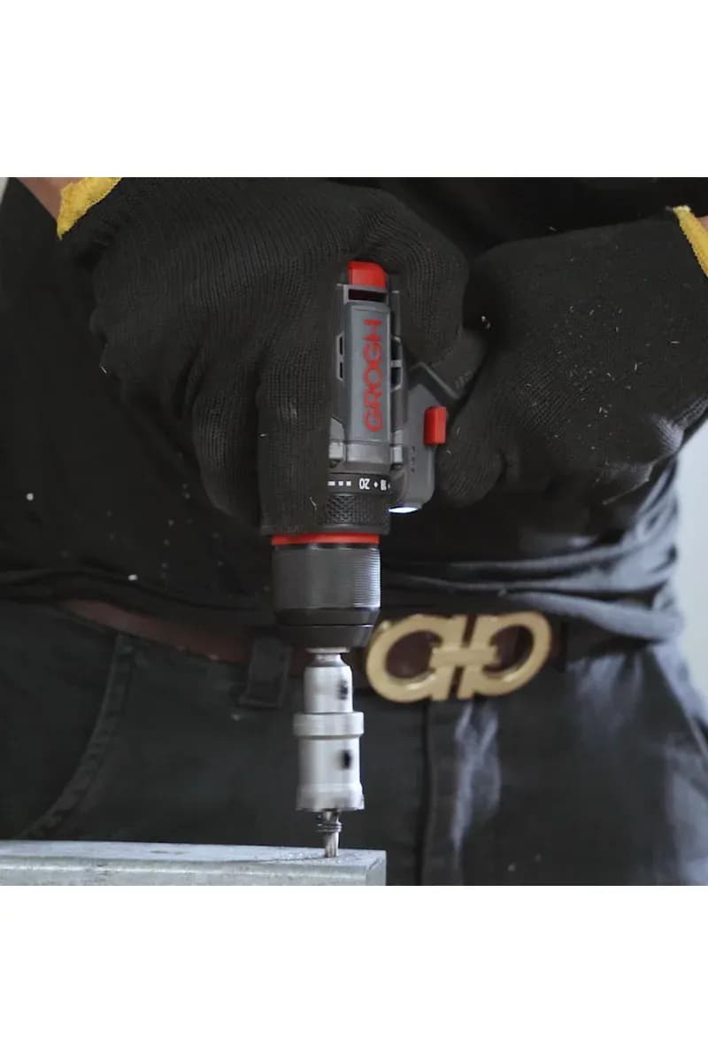 GROGH Kömürsüz Motorlu Şarjlı Matkap 16V 2Ah - GRX1633-2 BMC | Çift Vitesli Akülü Vidalama