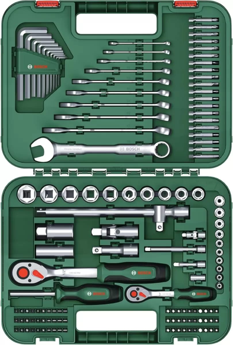 Bosch Gelişmiş Çok Amaçlı Montaj El Aleti Seti 132 Parça - 1600A02Z9B