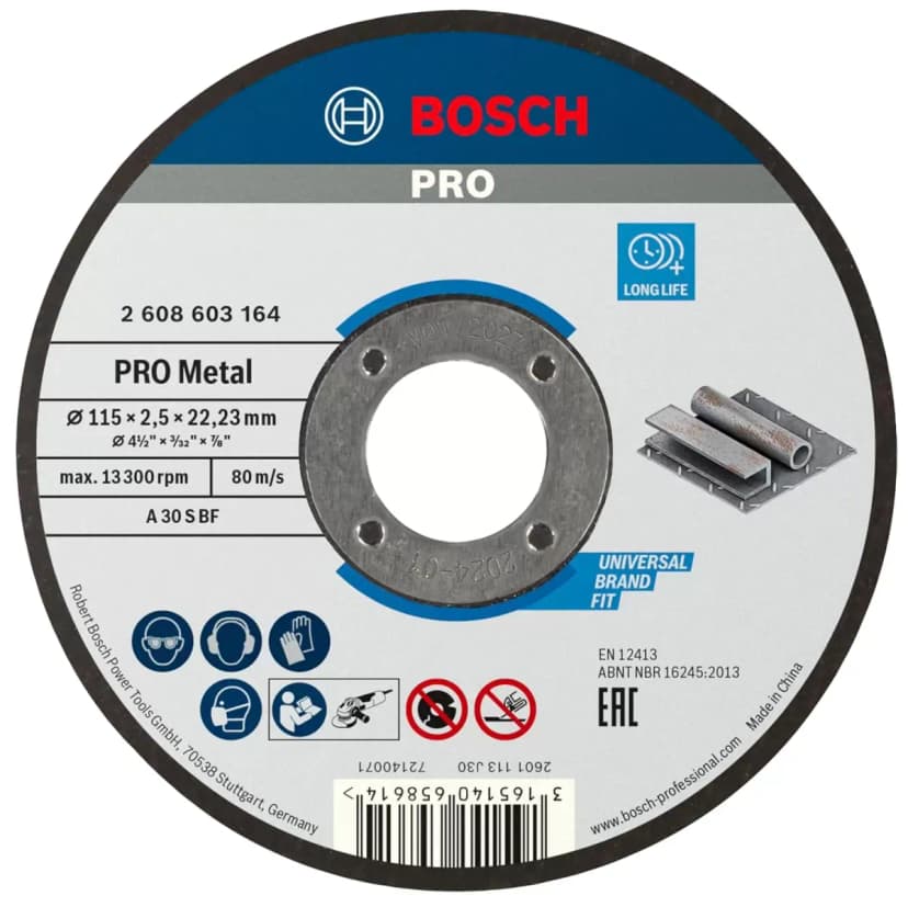 Bosch EasyImpact 600 600W Darbeli Matkap + PWS 850-125 850W Avuç Taşlama + 103 Parça V-Line Aksesuar Seti + Metal Kesme Diski + Çanta