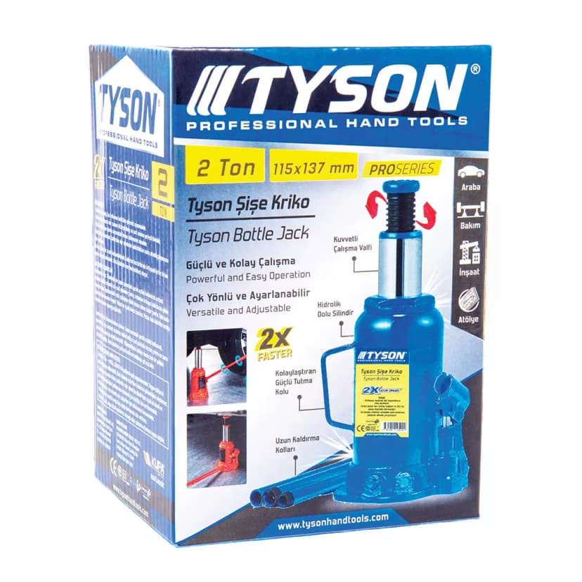 Tyson Şişe Kriko 2 Ton