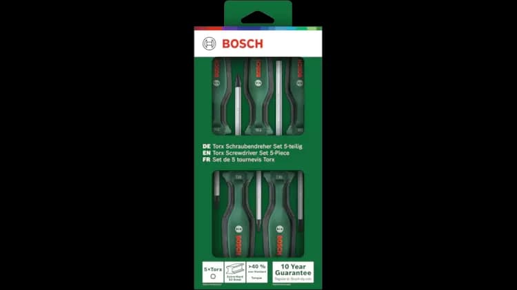 Bosch Home and Garden Torx Tornavida Seti 5 Parça 1600A02BX6