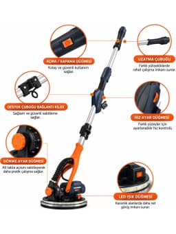 Maxxt 820W Alçıpan Zımpara 225Mm Mls820B